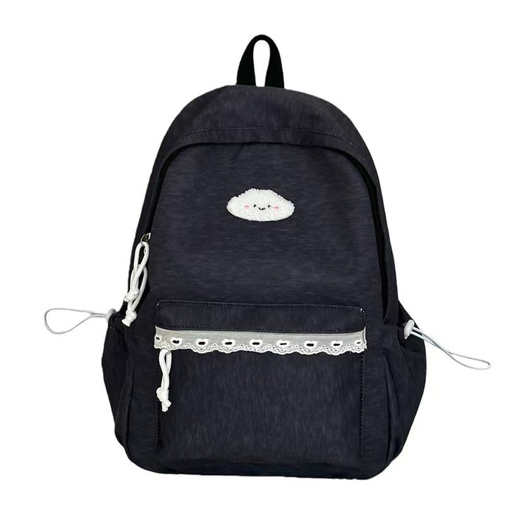 Backpack with Playful Cloud Design and Practical Compartments Stornfield