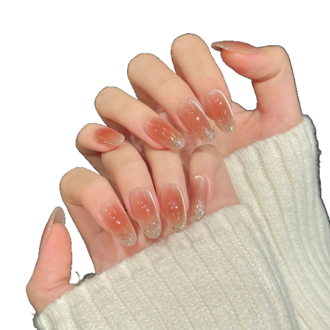 Elegant Gradient Glitter Press-On Nails