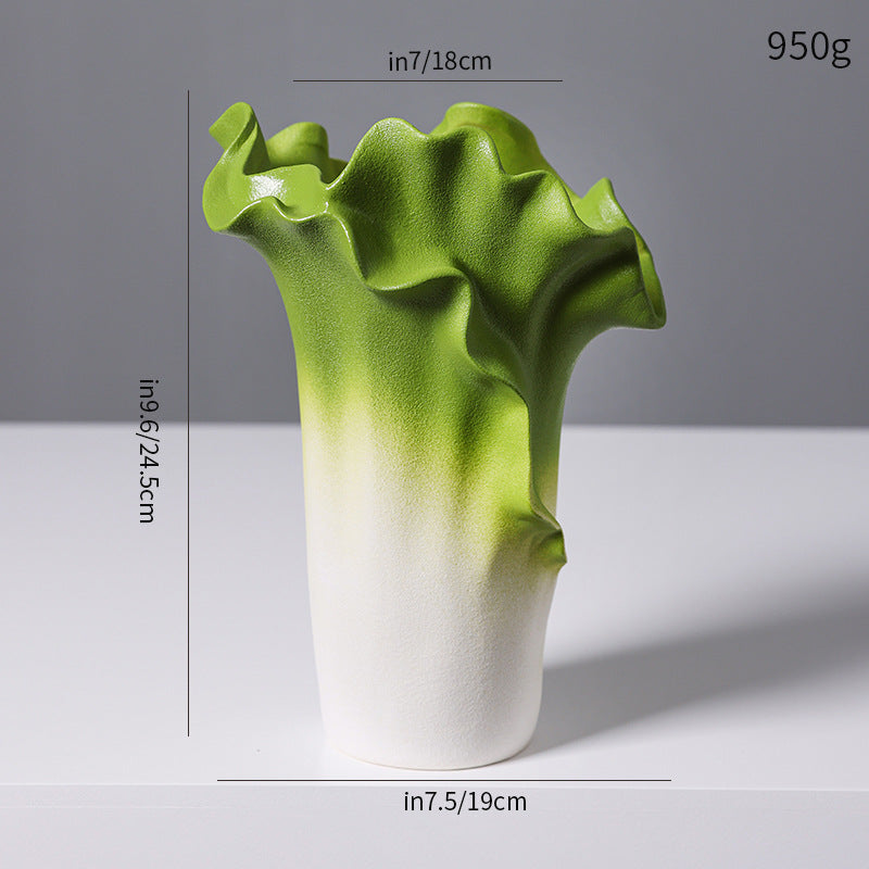 Artistic Ceramic Wave Vase