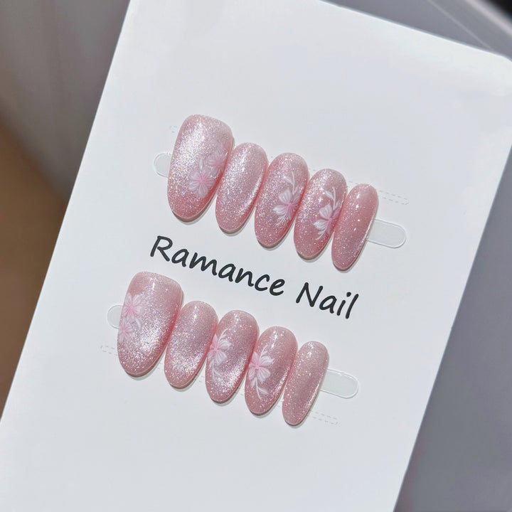 Floral Design Press-On Nail Set Stornfield