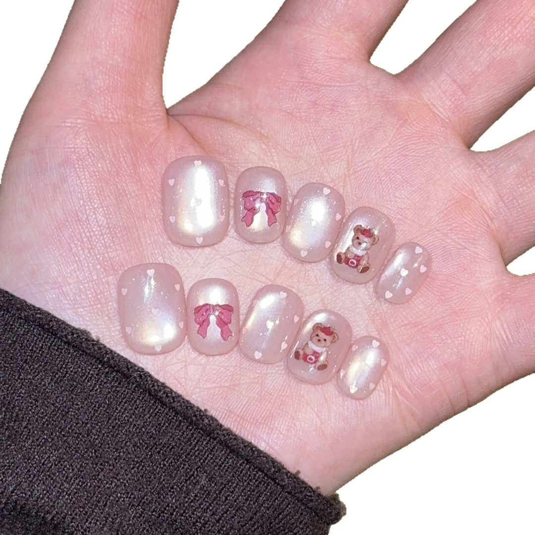 Artificial Nail Art Tips with Romantic Designs Stornfield
