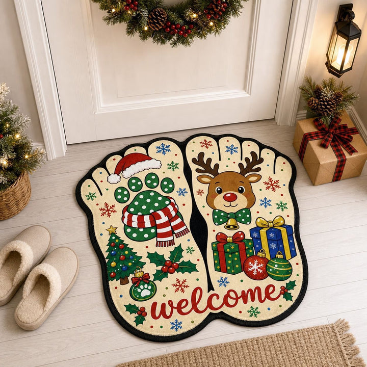 Gingerbread-Themed Decorative Bath Mat