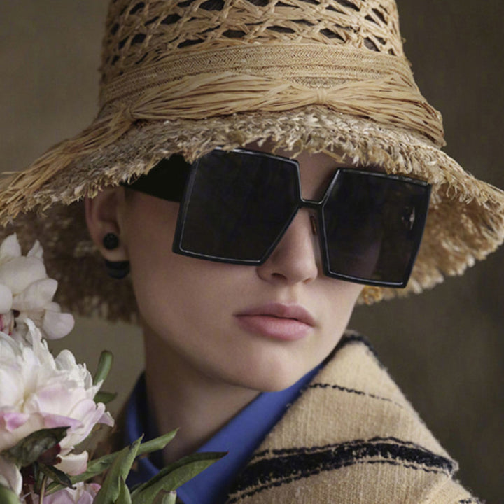Women's Fashion Oversized Sunglasses with Angular Design Stornfield