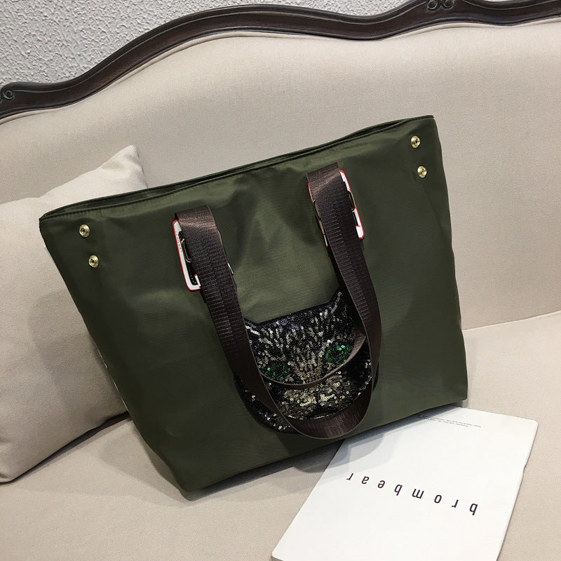 Stylish shoulder bag with unique cat motif Stornfield