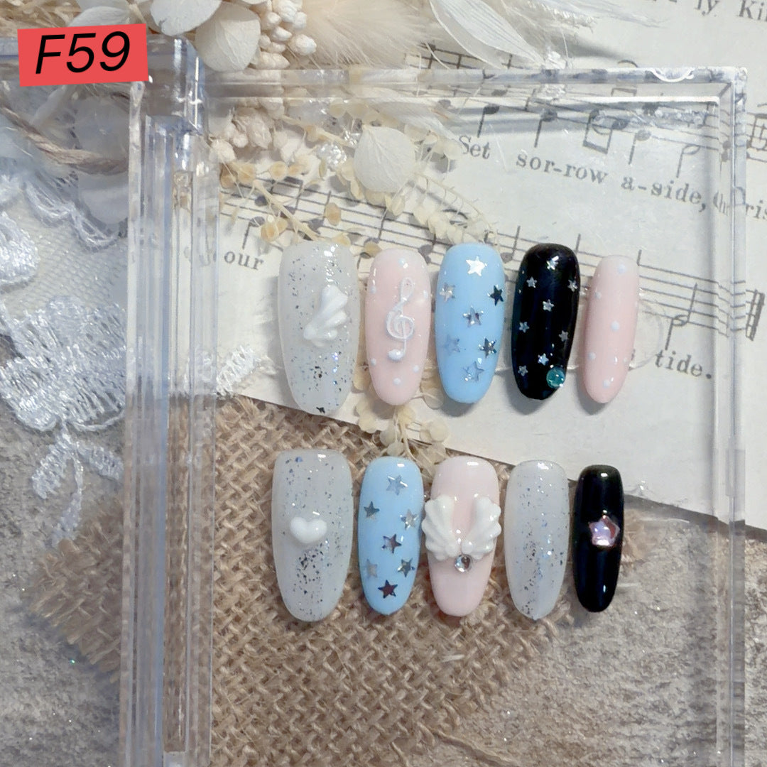 Decorative Press-On Nail Art Set 1790731572