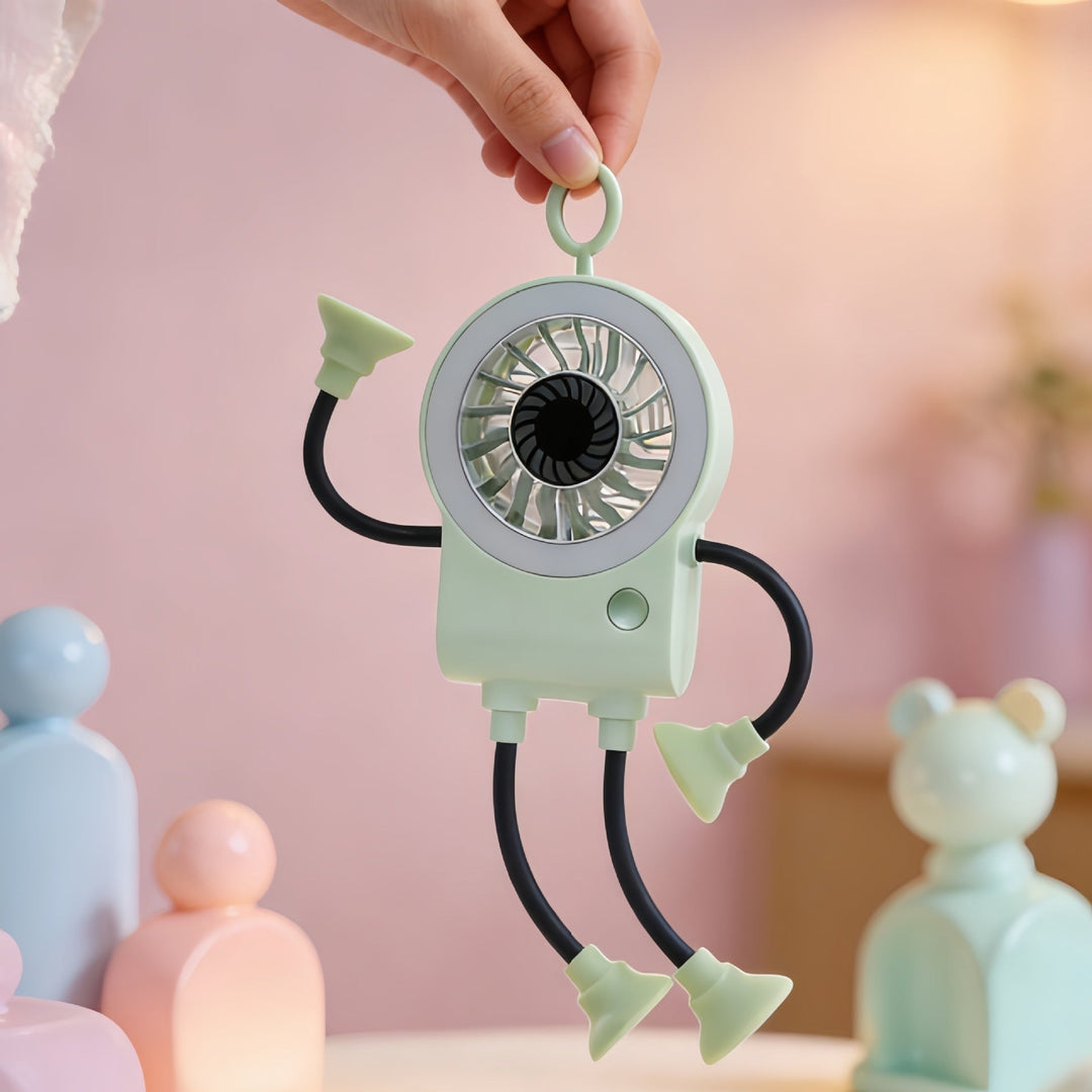 Women Multifunctional Table Fan with Integrated LED Lighting Stornfield