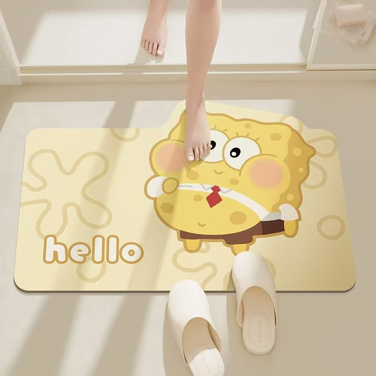 Cartoon Character Themed Bath Mat Stornfield