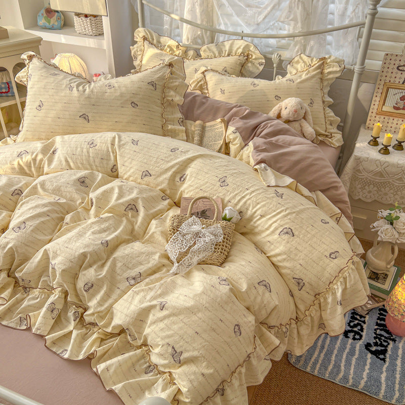 Comforting Floral Print Comforter Set