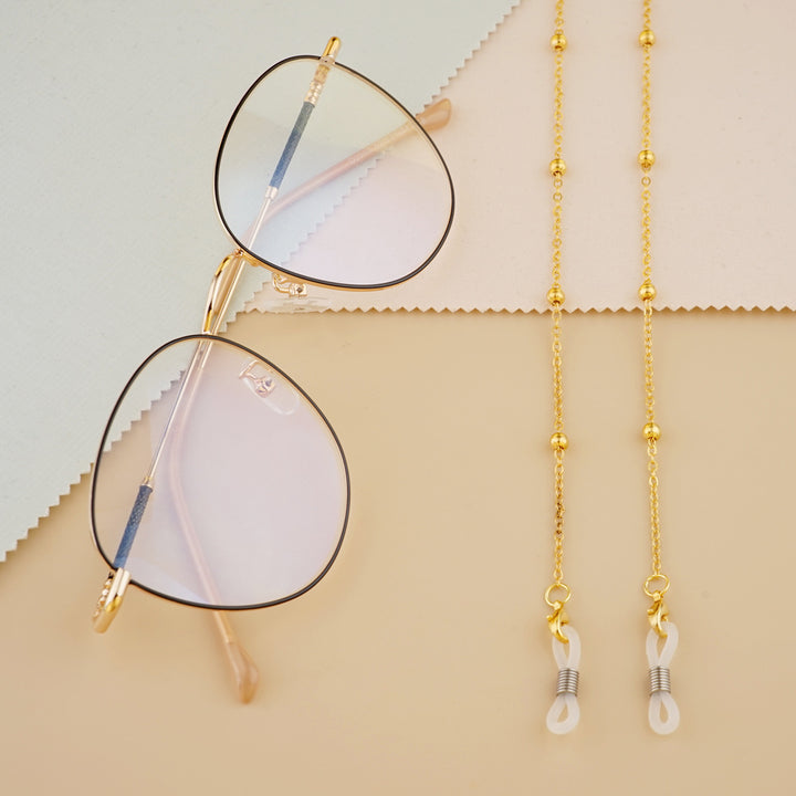 Silver Bead Decorative Eyewear Holder Chain Stornfield
