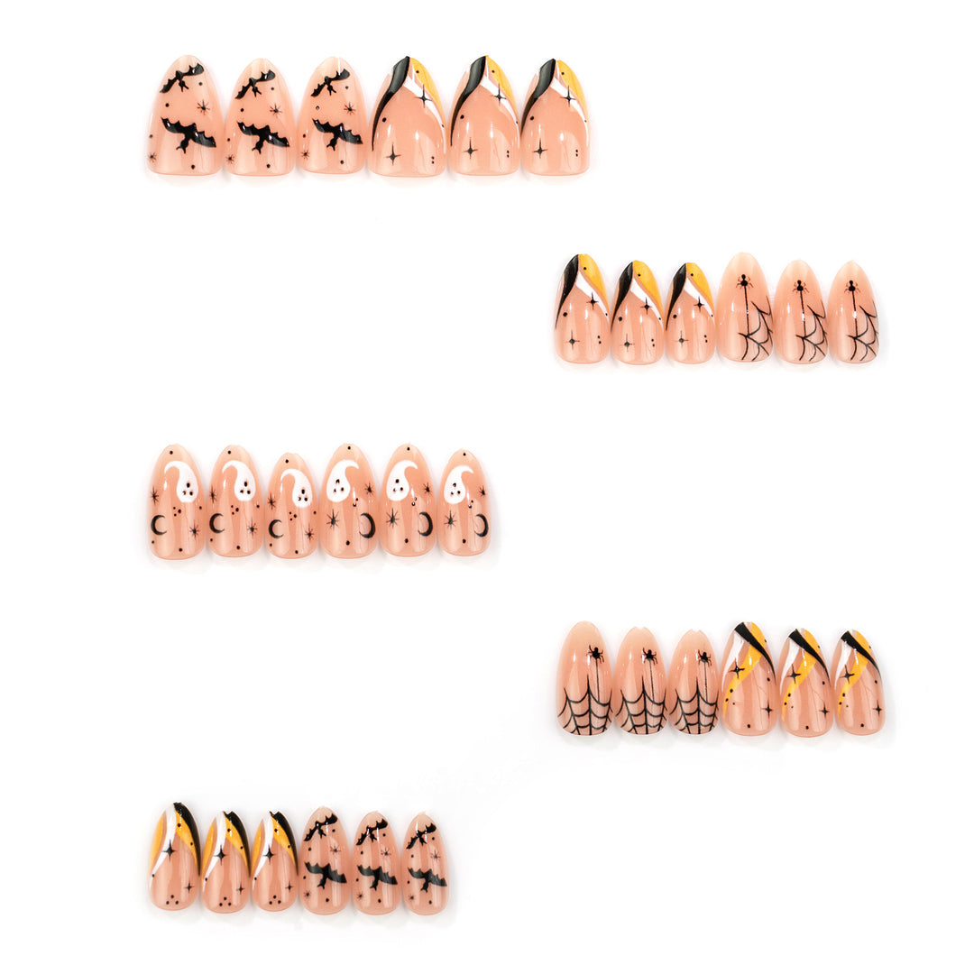 Halloween Themed Press-On Nail Art Set