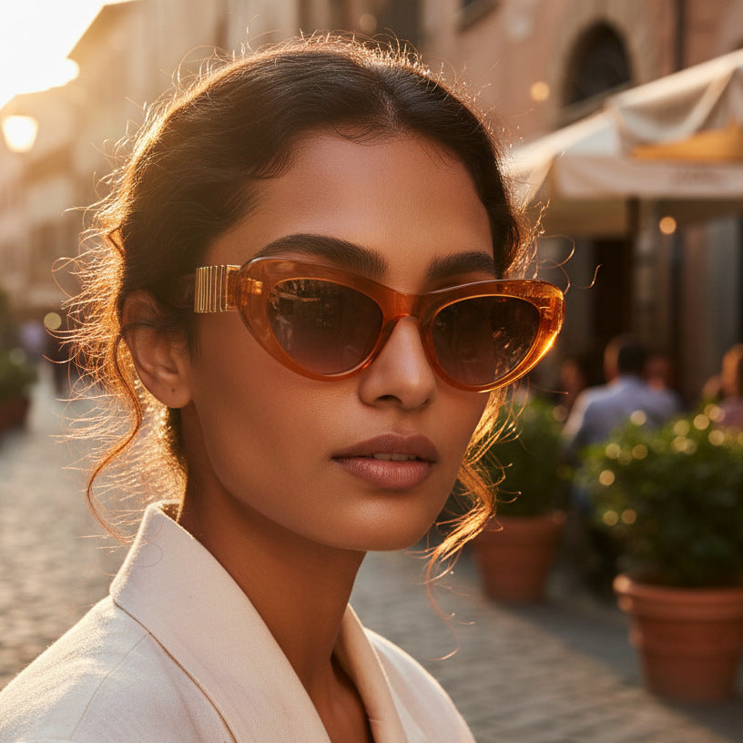 Women's Designer Sunglasses with Luxurious Metal Frame and Stylish Decorations Stornfield