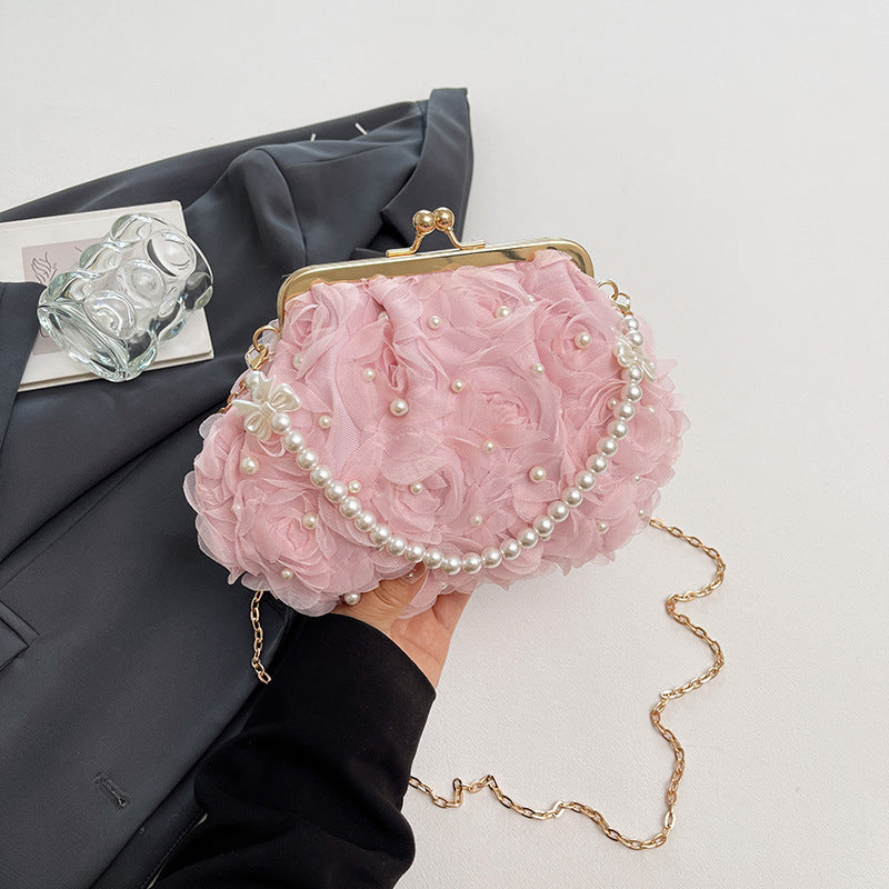 Floral Embellished Evening Clutch