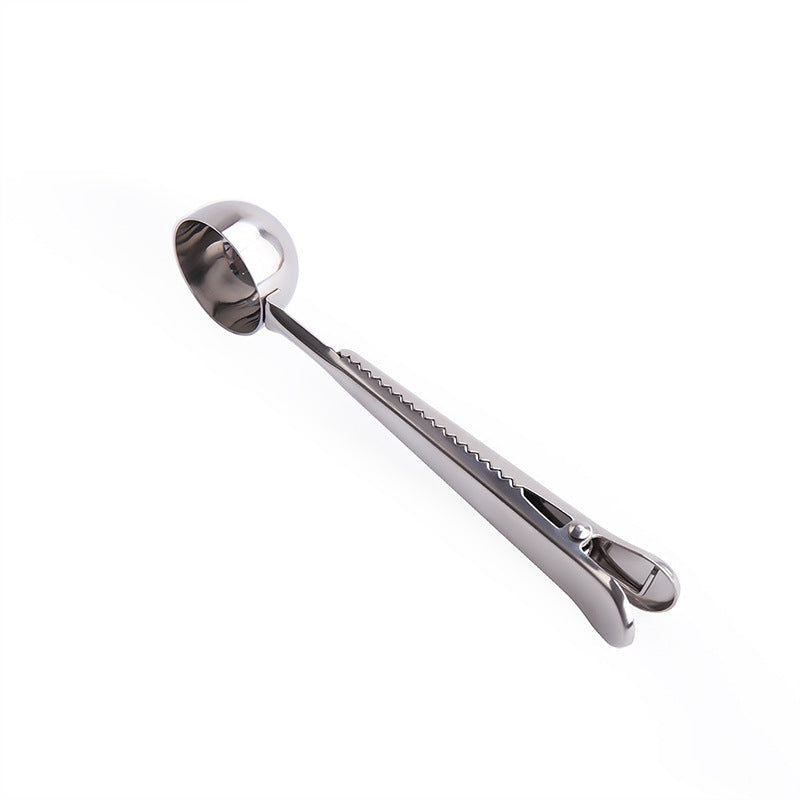 Professional Stainless Steel Coffee Measuring Scoop with Clip Stornfield