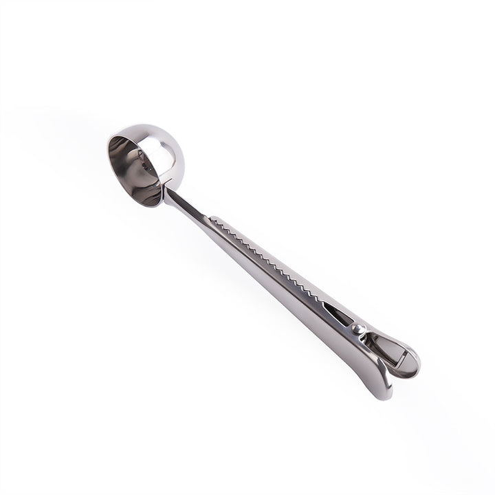 Professional Stainless Steel Coffee Measuring Scoop with Clip Stornfield