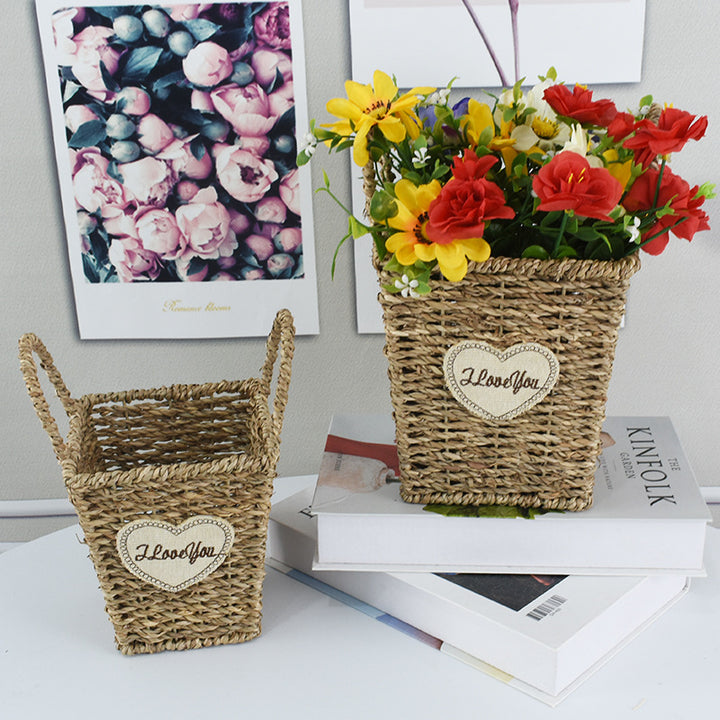 Handcrafted Natural Woven Storage Basket Stornfield