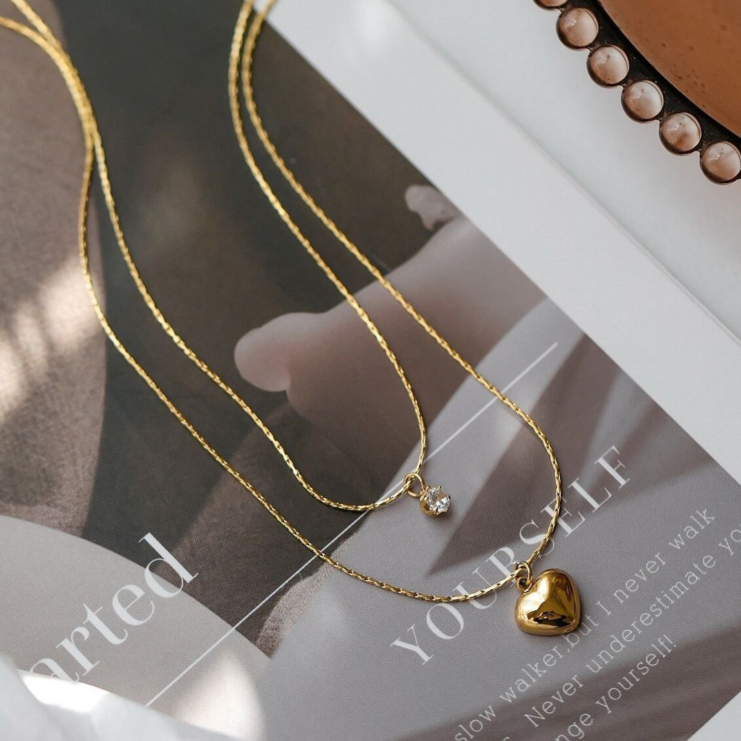 Heart Charm Layered Necklace Stornfield