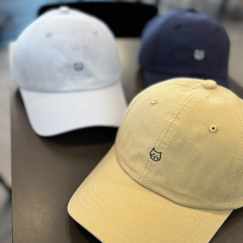 Unisex Cute Cat Embroidered Baseball Cap Stornfield