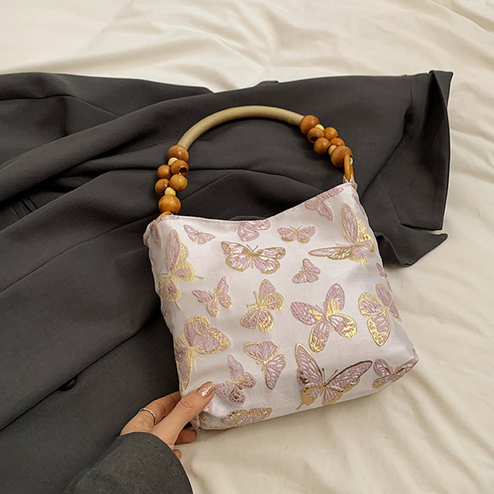 Elegant Butterfly Print Handbag