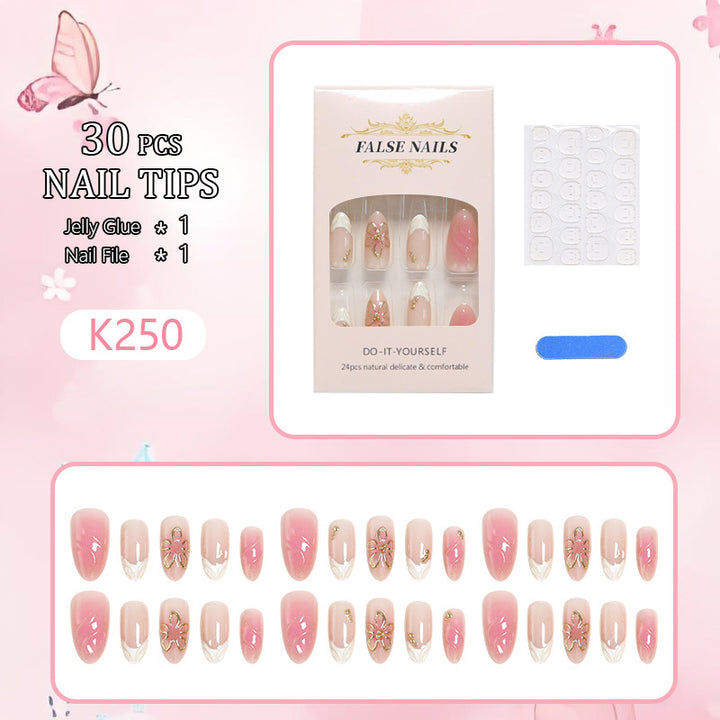 Artificial nails with delicate floral design Stornfield