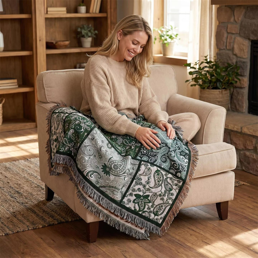 Decorative Patchwork Throw Blanket