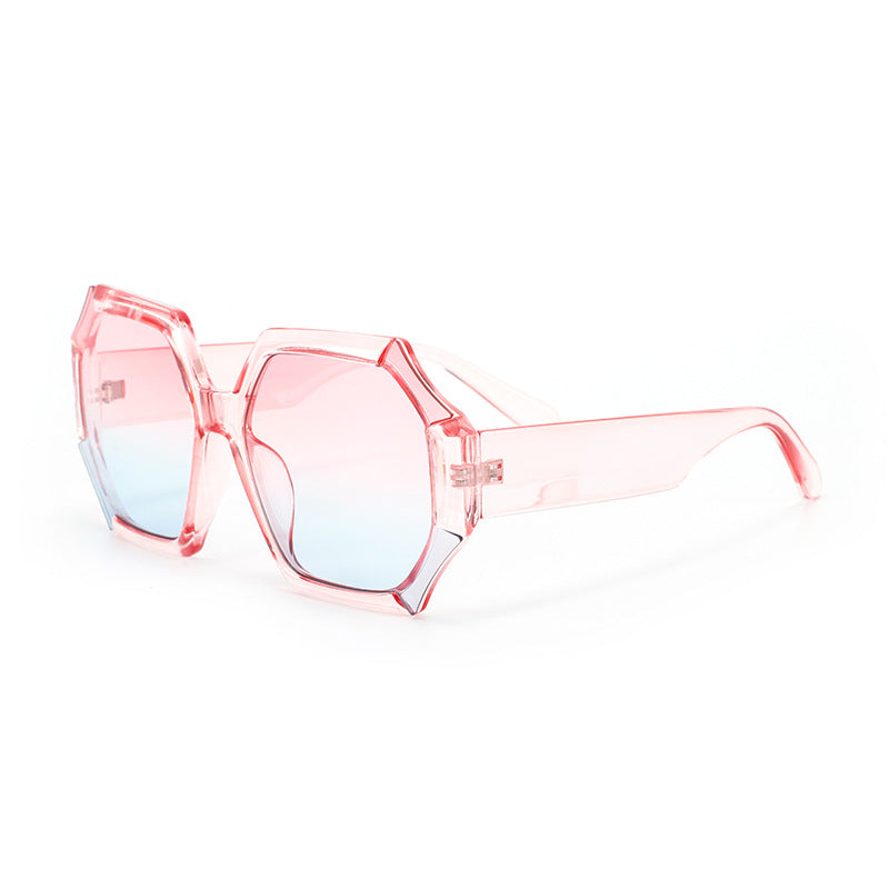 Ladies fashionable sunglasses with faceted frame Stornfield