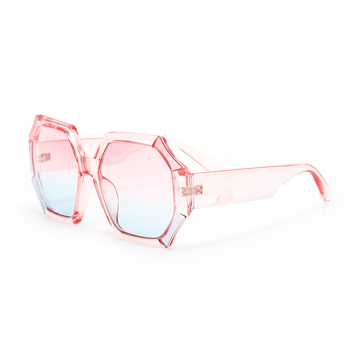 Ladies fashionable sunglasses with faceted frame Stornfield