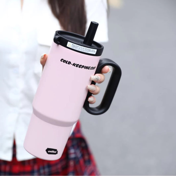 Women's insulated cup with practical straw Stornfield