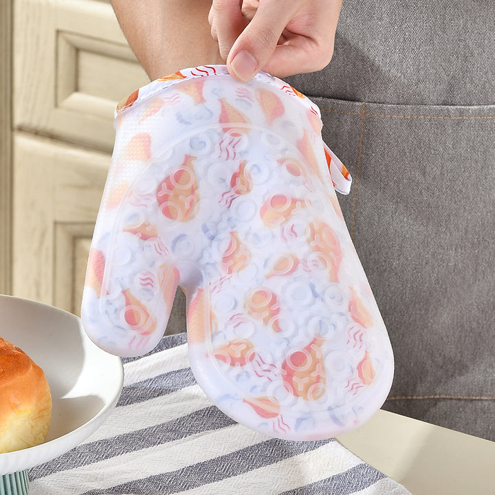 Heat-resistant silicone oven mitts with non-slip surface Stornfield