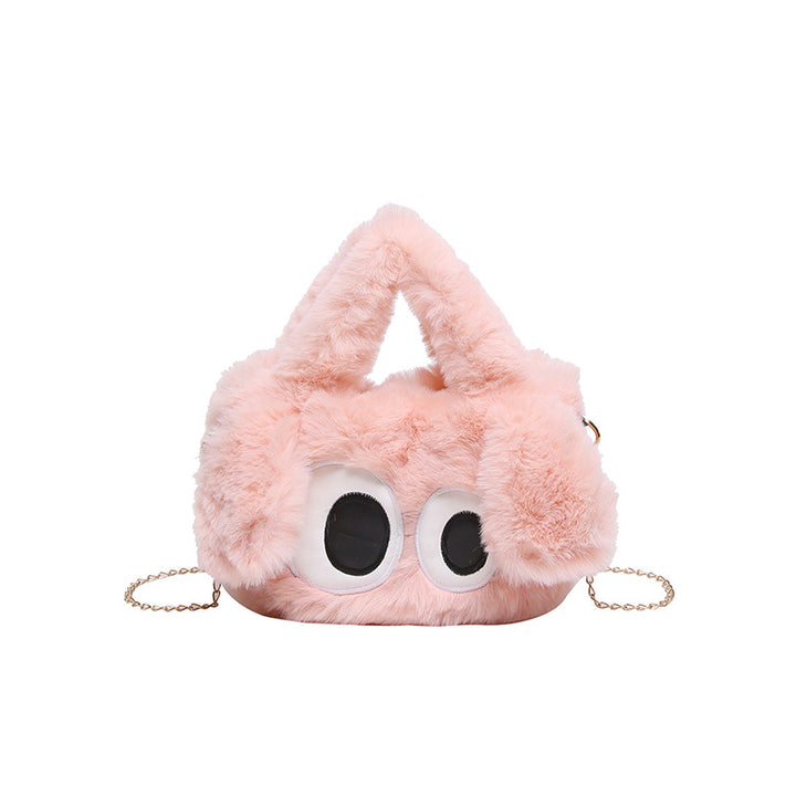Cozy plush shoulder bag with ear application Stornfield