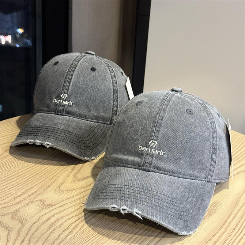 Men's Distressed Cotton Twill Baseball Cap Stornfield