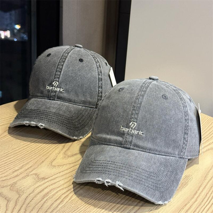 Men's Distressed Cotton Twill Baseball Cap Stornfield