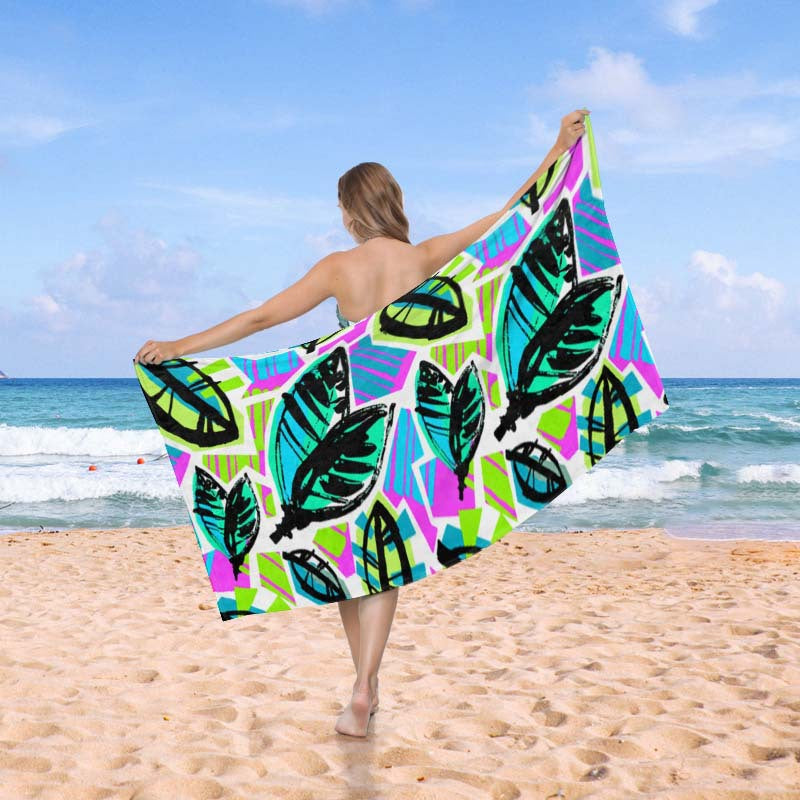 Beach towel in creative wave pattern Stornfield