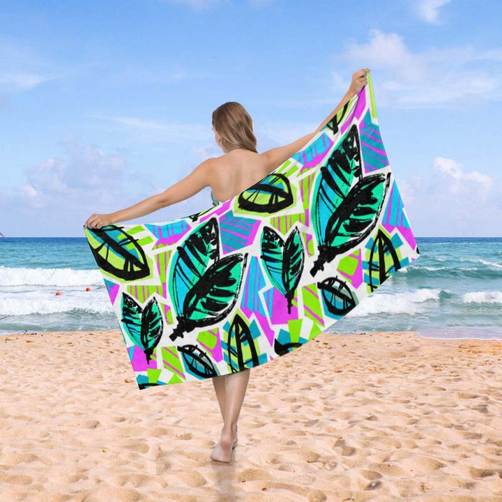 Beach towel in creative wave pattern Stornfield