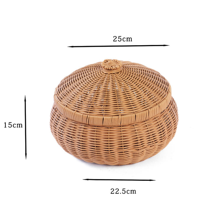 Handcrafted Natural Fiber Storage Container Stornfield