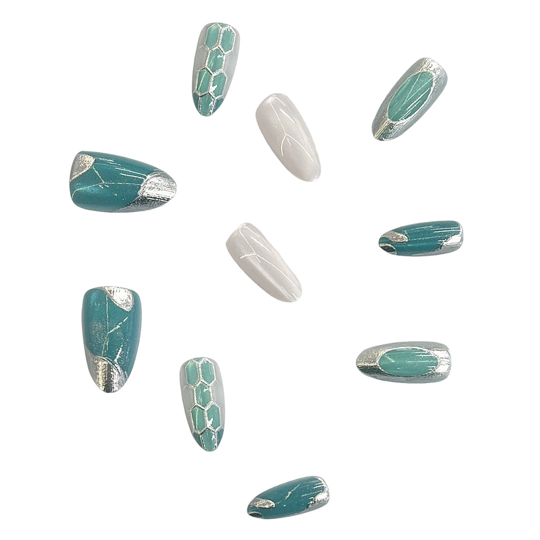 Decorative Gel Press-On Nail Set Stornfield