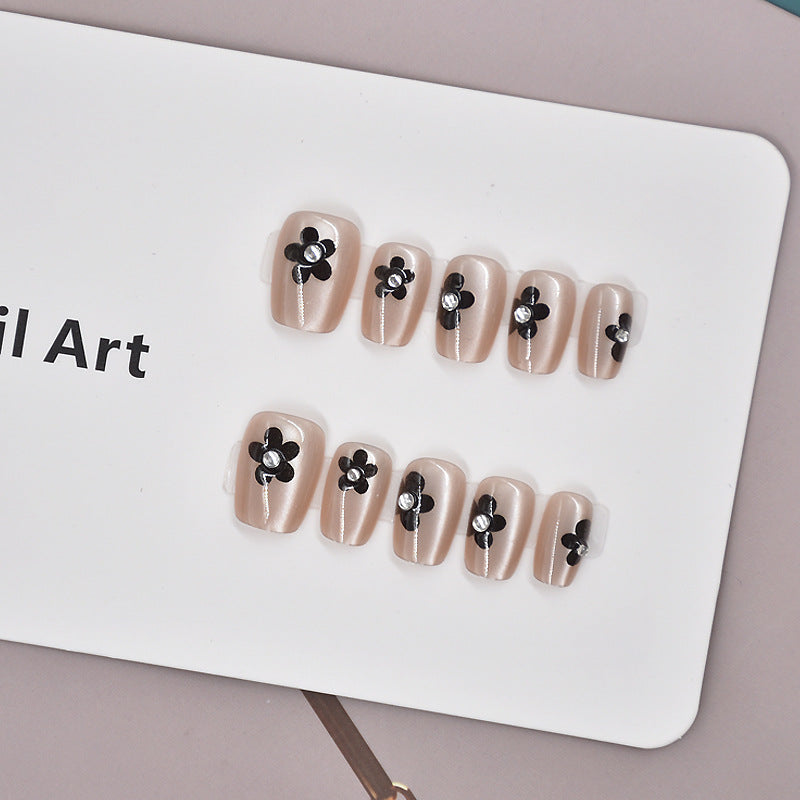 Glamorous Heart-Themed Press-On Nail Set Stornfield