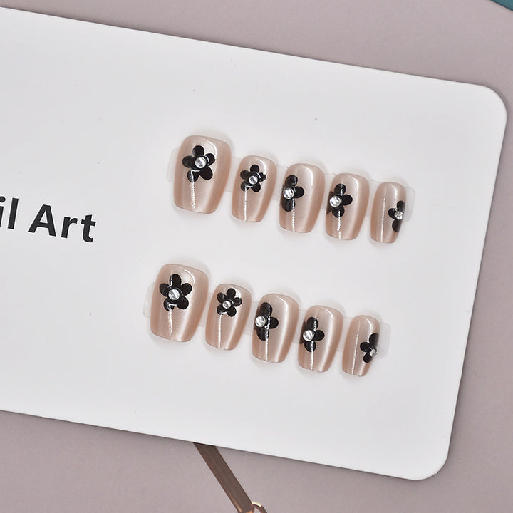 Glamorous Heart-Themed Press-On Nail Set Stornfield