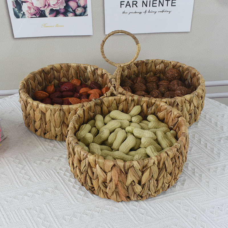 Multi-Sectional Handcrafted Woven Storage Basket Stornfield