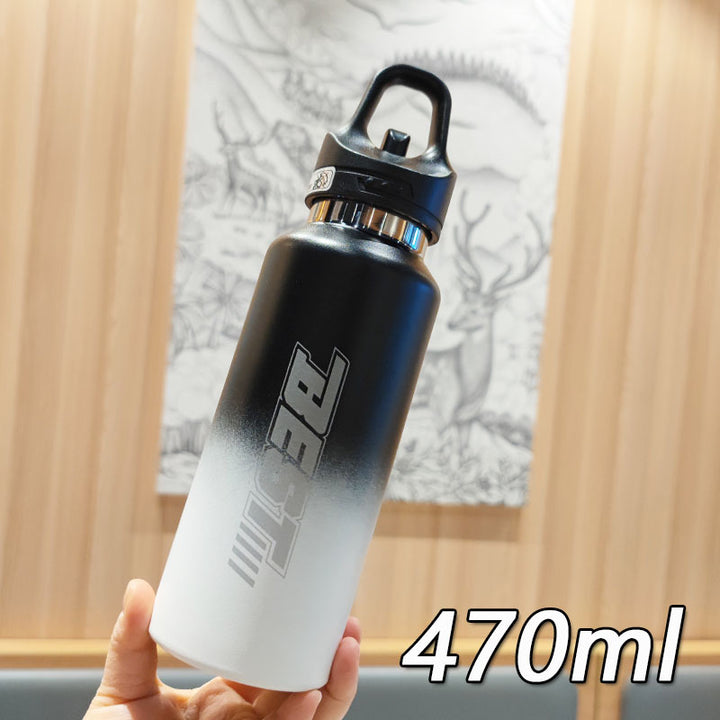 Women's sustainable stainless steel water bottle with leak-proof lid and handle Stornfield