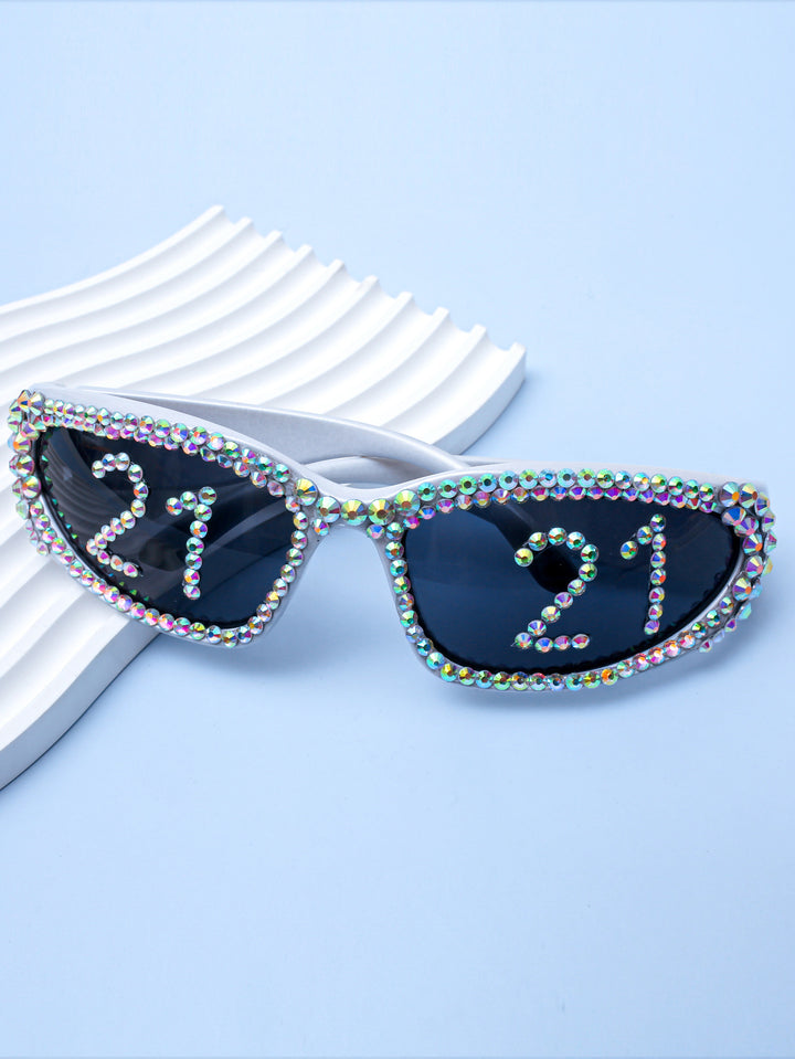 Statement Swarovski Crystal Embellished Sunglasses Stornfield