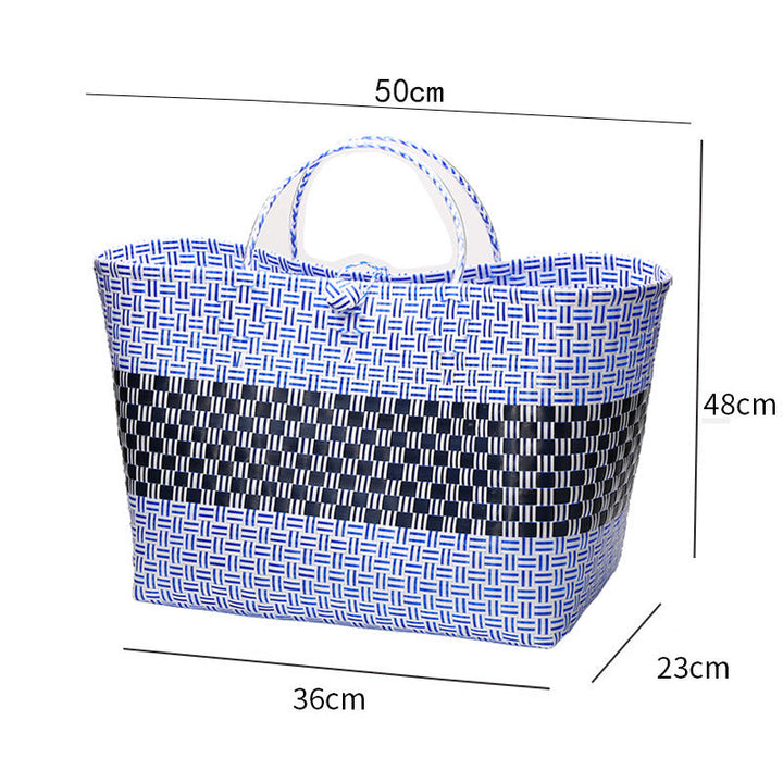 Large Capacity Woven Shopping Tote Stornfield