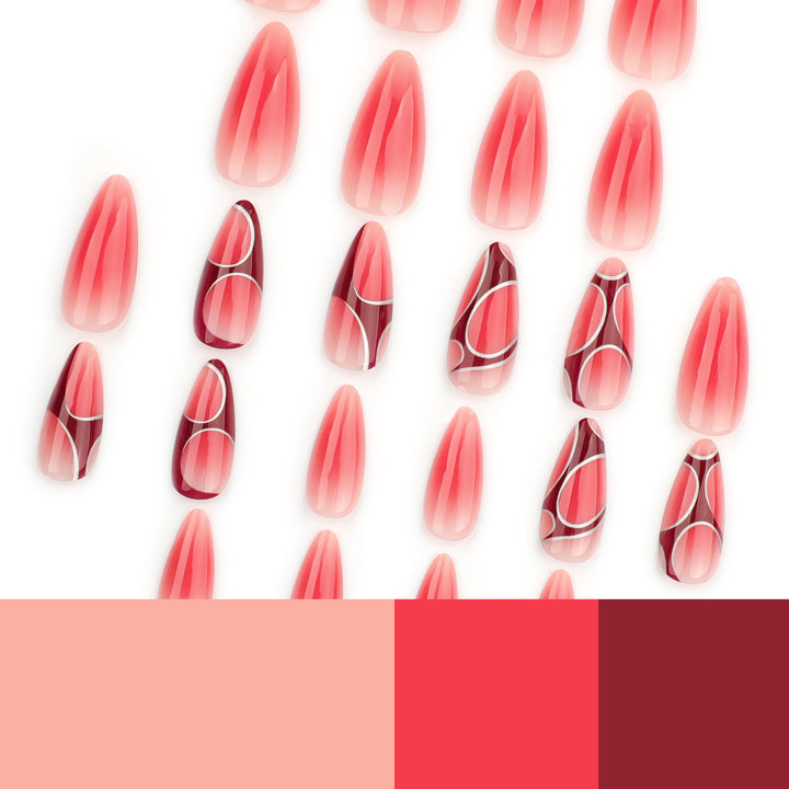 Artful and elegant stiletto nails Stornfield