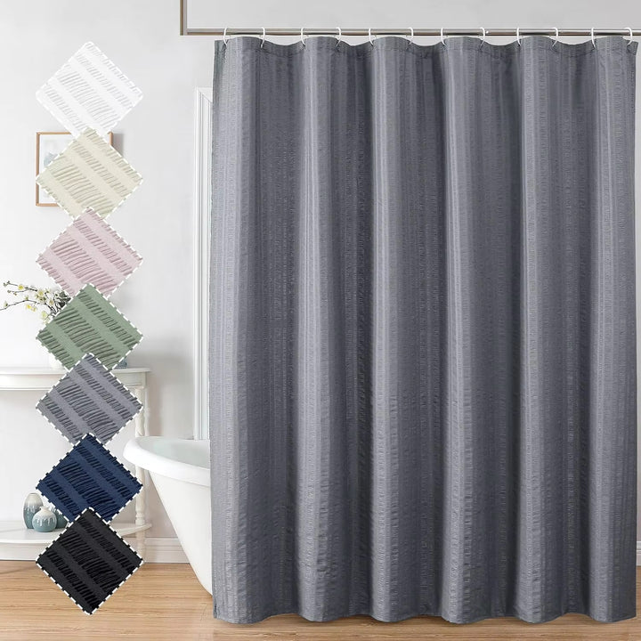 Premium Textured Shower Curtain Stornfield