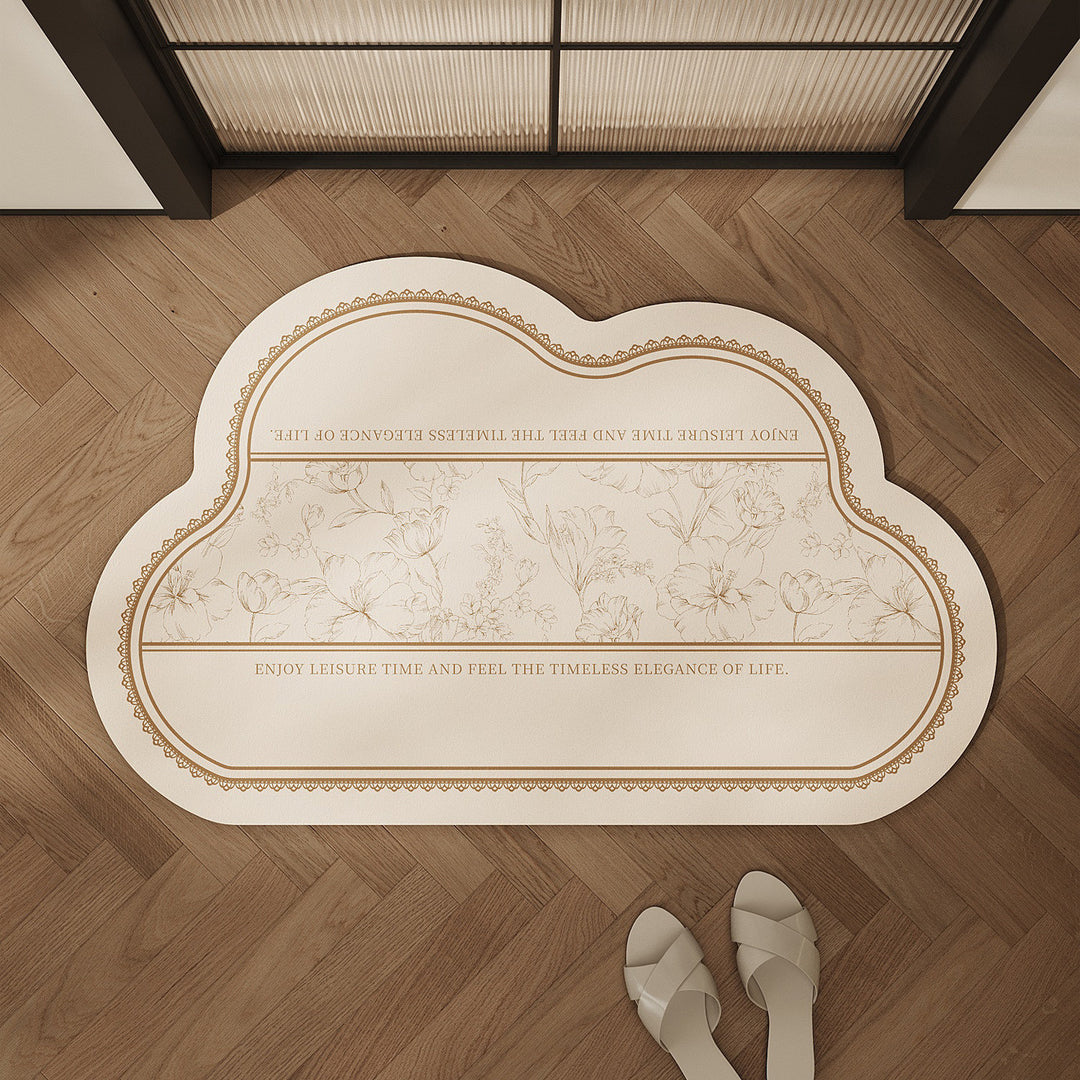 Decorative Floral Shower Mat