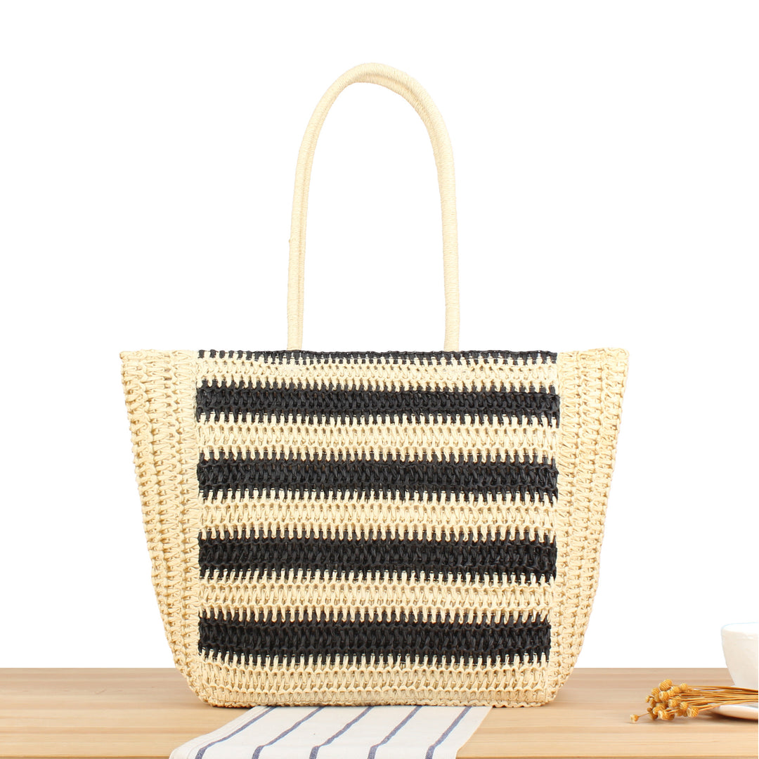 Beach bag with modern zebra pattern Stornfield