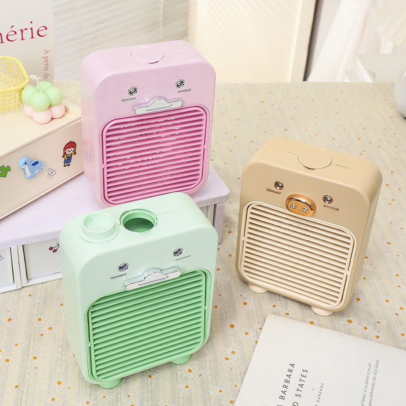 Ladies Funny Mini Table Fan with USB Connection and Flexible Tilt Stornfield