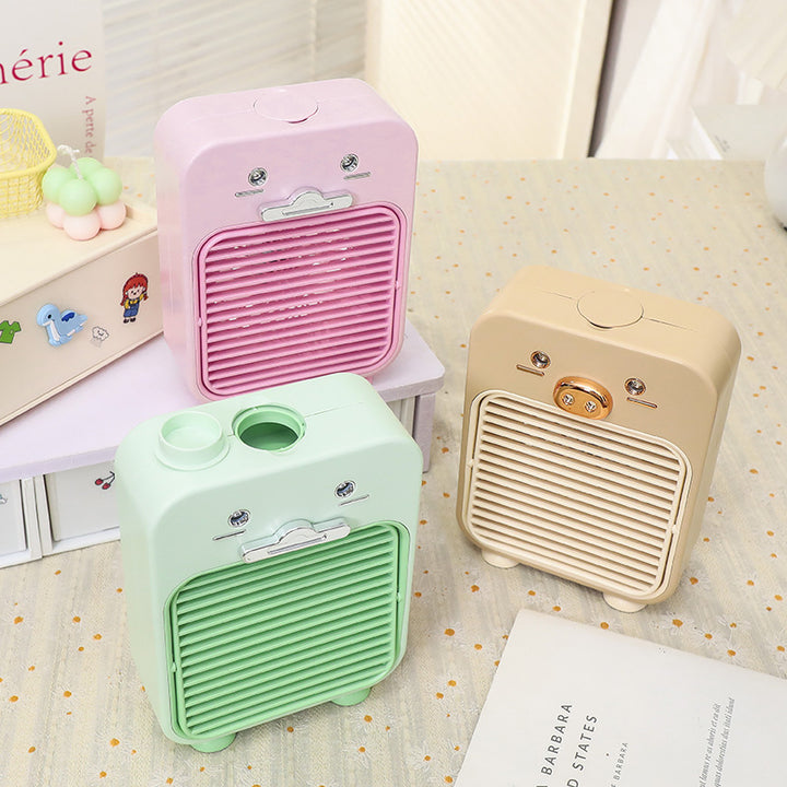 Ladies Funny Mini Table Fan with USB Connection and Flexible Tilt Stornfield