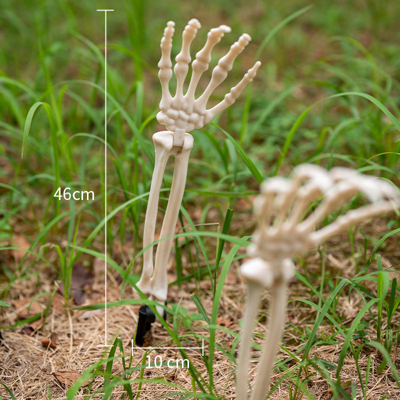 Glow-in-the-Dark Skeleton Hand Garden Stake Stornfield