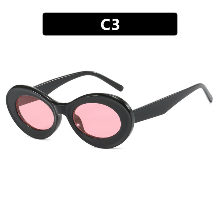 Women's oval sunglasses with modern lenses Stornfield
