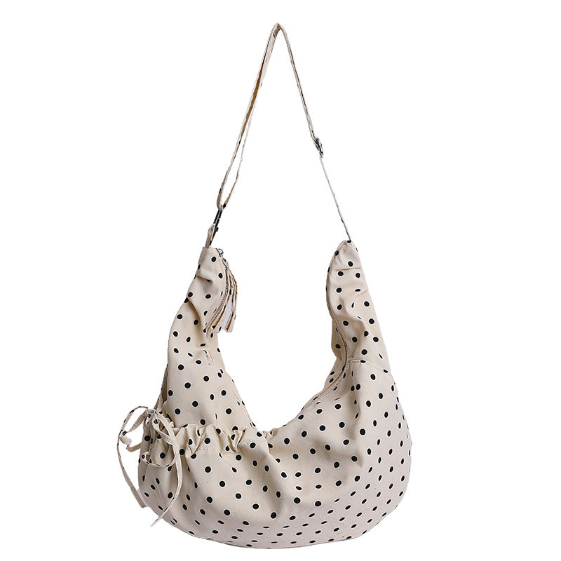 Polka Dot Sling Tote Bag